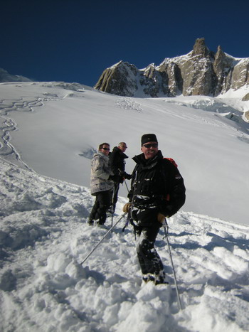 Les pentes du Rognon à la Vallée Blanche