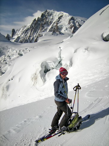 Pendant la descente de l'Envers du Plan Pendant la descente de l'Envers du Plan à la Vallée Blanche