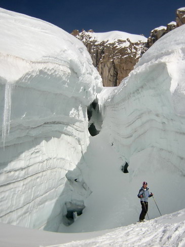 Séracs dans l'Envers du Plan à la Vallée Blanche