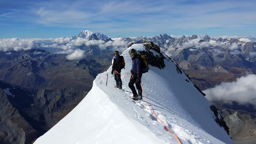 Sur les arêtes du Grand Combin