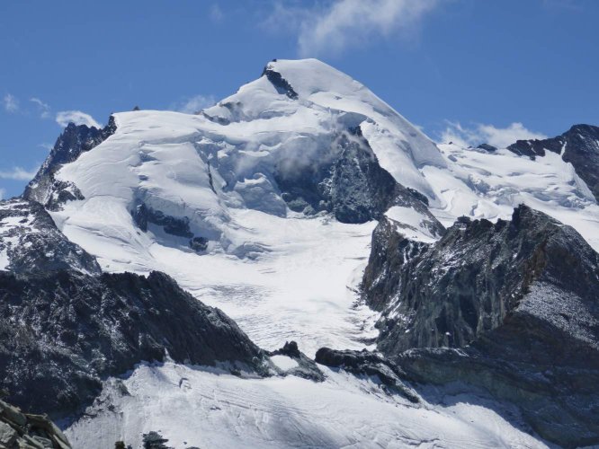 Allalinhorn et l'Holhaubgrat sur la gauche