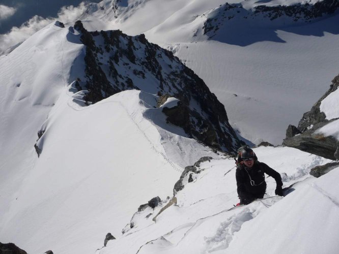 Holhaubgrat à l'Allalinhorn