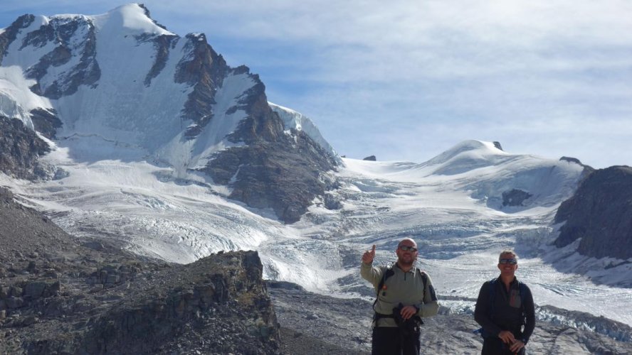 Au retour au refuge Chabod