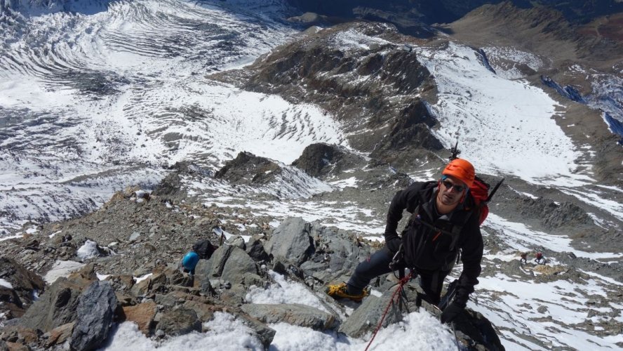 Dans l'aiguille du Goûter