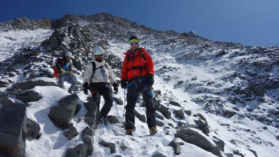 Descente de l'aiguille du Goûter