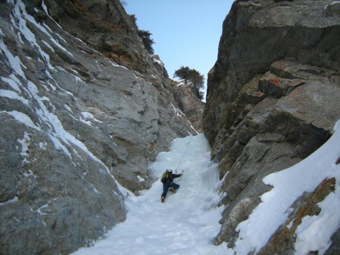 Lillaz Gully, une belle cascade goulotte