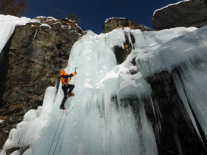 Cascade Lillaz, idéale pour l'initiation