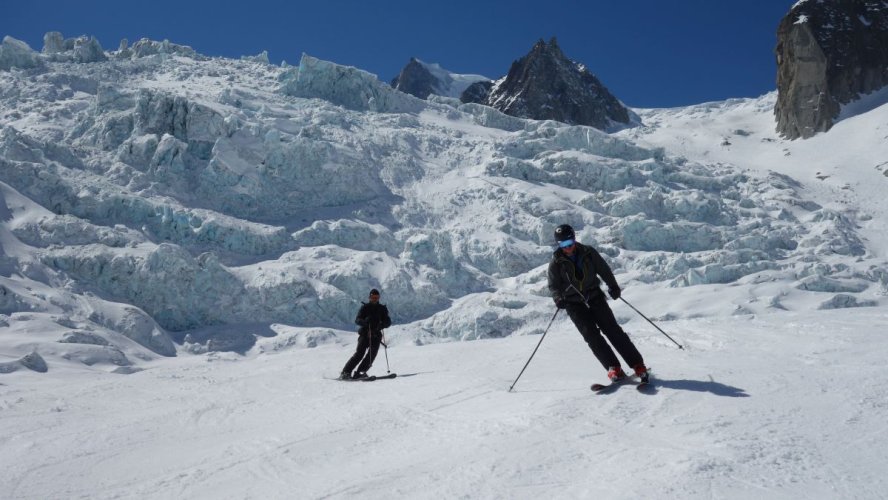 Les séracs du Géant, joyau des Alpes