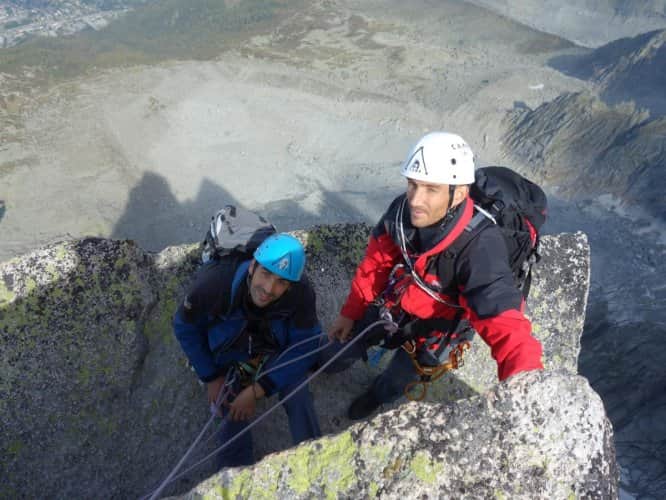 Au sommet du Peigne à Chamonix