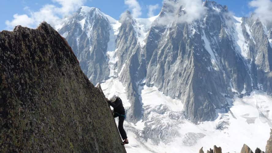 Escalade au refuge d'Argentière