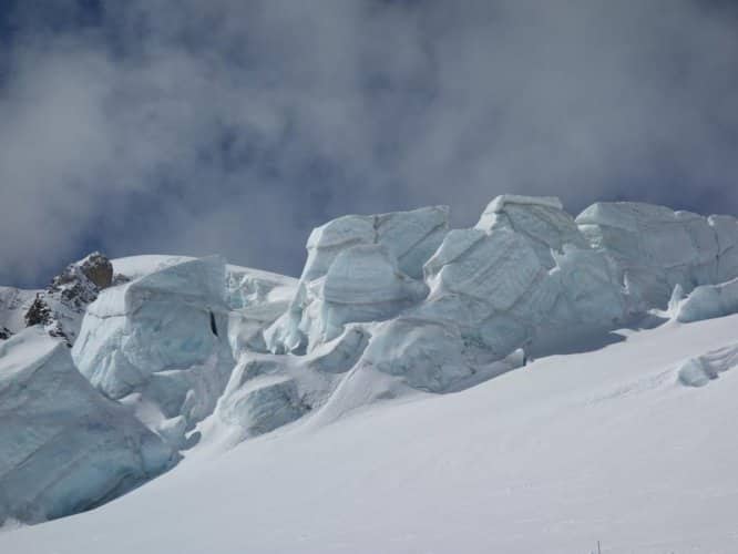 Séracs sur le glacier du Stöckji