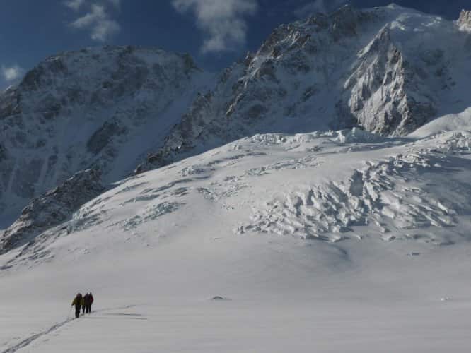 Glacier d'Argentière, en route vers le col du Passon