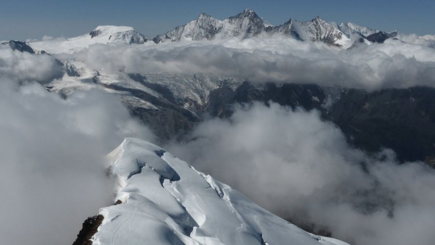 Un autre sommet de Saas-Fee le Weissmies pour se préparer