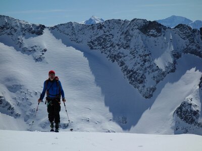 Dômes de Miage et bassin de Tré-la-Tête à skis