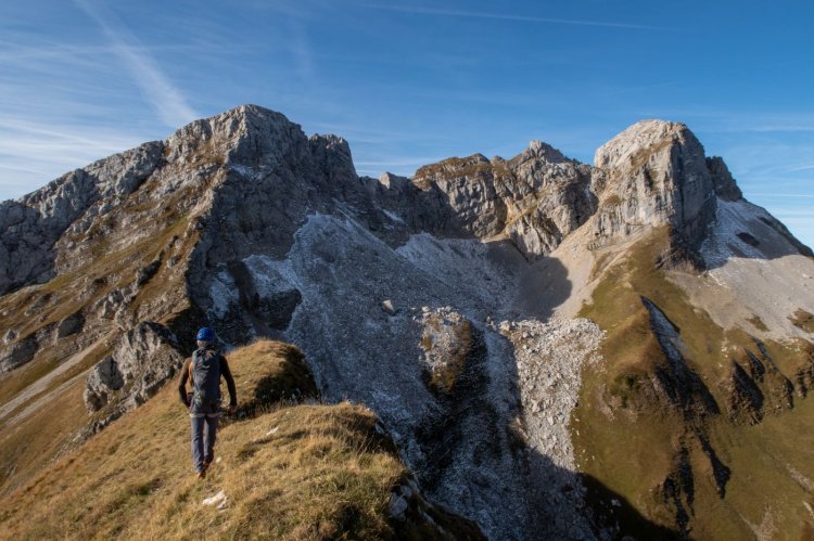 En direction de la pointe Dzérat et de la pointe du Midi