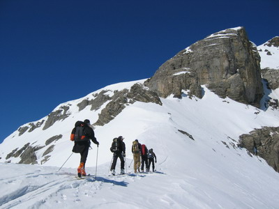 ski de randonnée dans le Wildstrubel