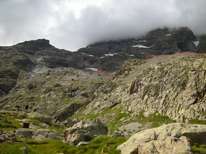 Départ du refuge du Pelvoux