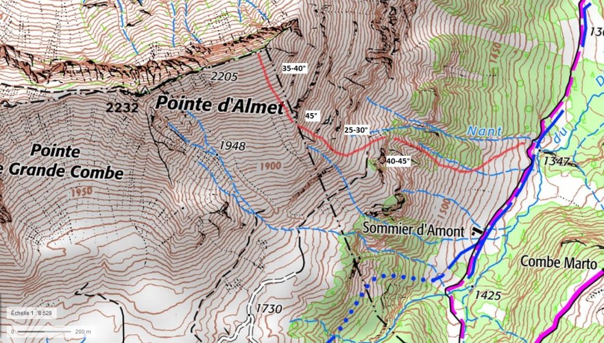 L'itinéraire suivi le 25 mars 2021