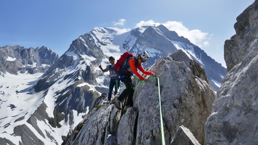 Splendide initiation à l'alpinisme autour du refuge de la Vanoise fin mai