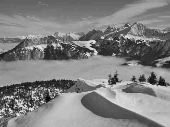 Un coin sauvage des Bornes en janvier