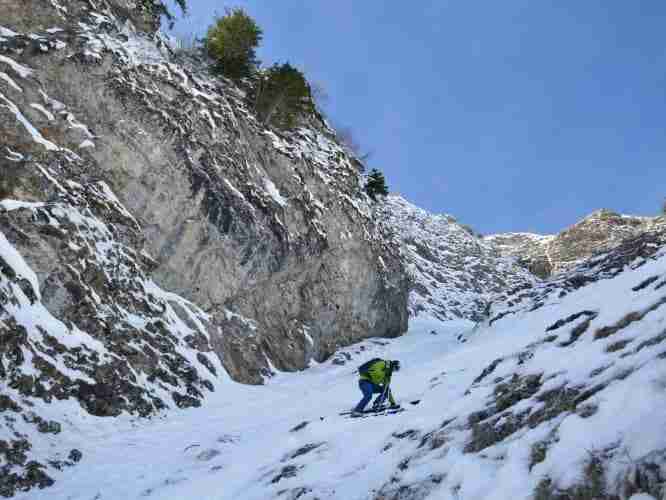 Le couloir de la Cime de Février